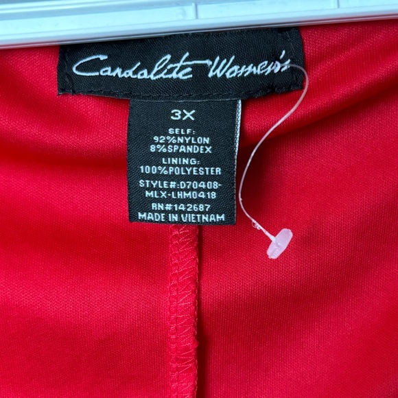 Candalite women’s sparkly  red dress size 3X - Picture 5 of 13